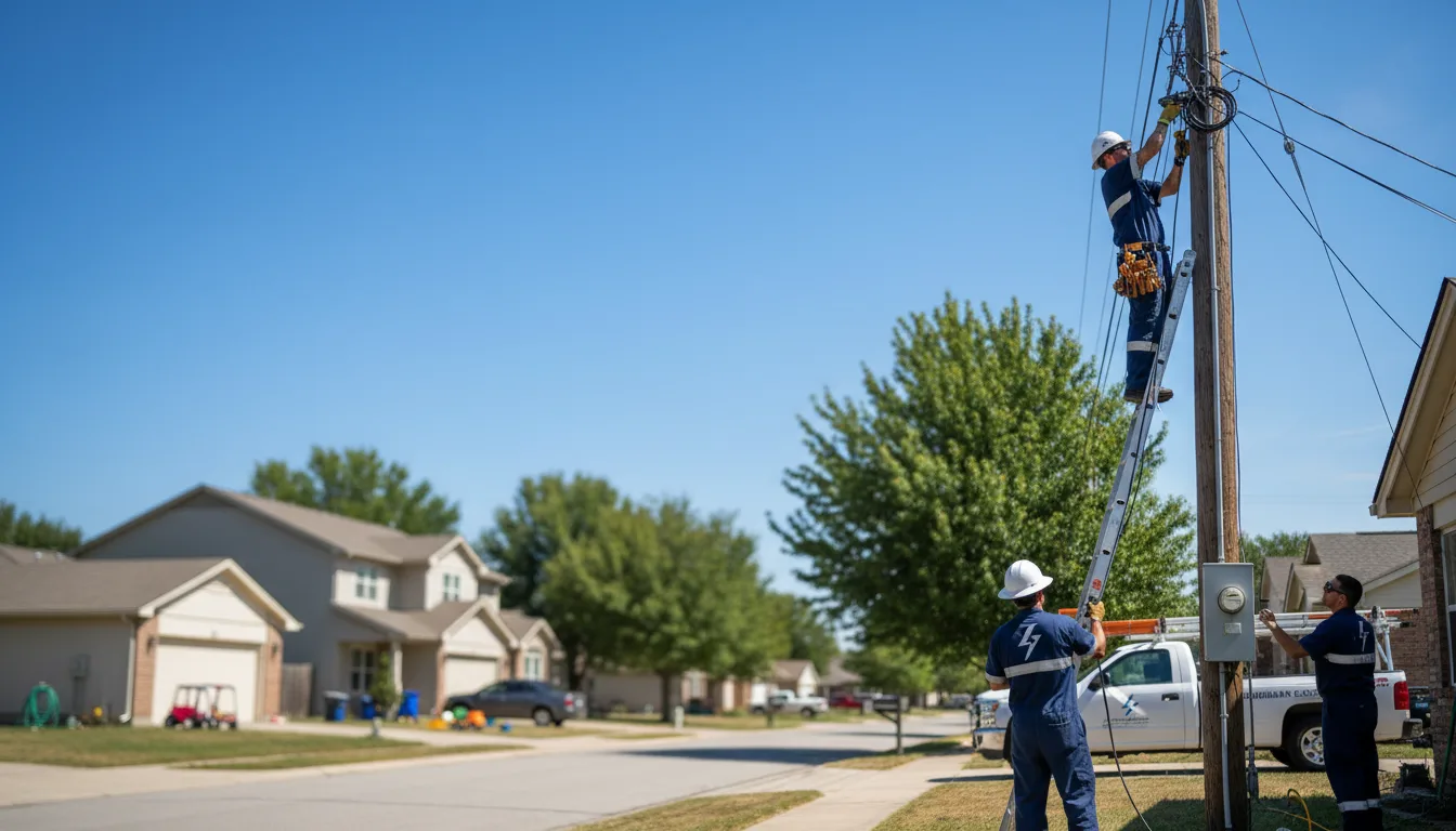 Residential electrician providing installation services in Midland, GA